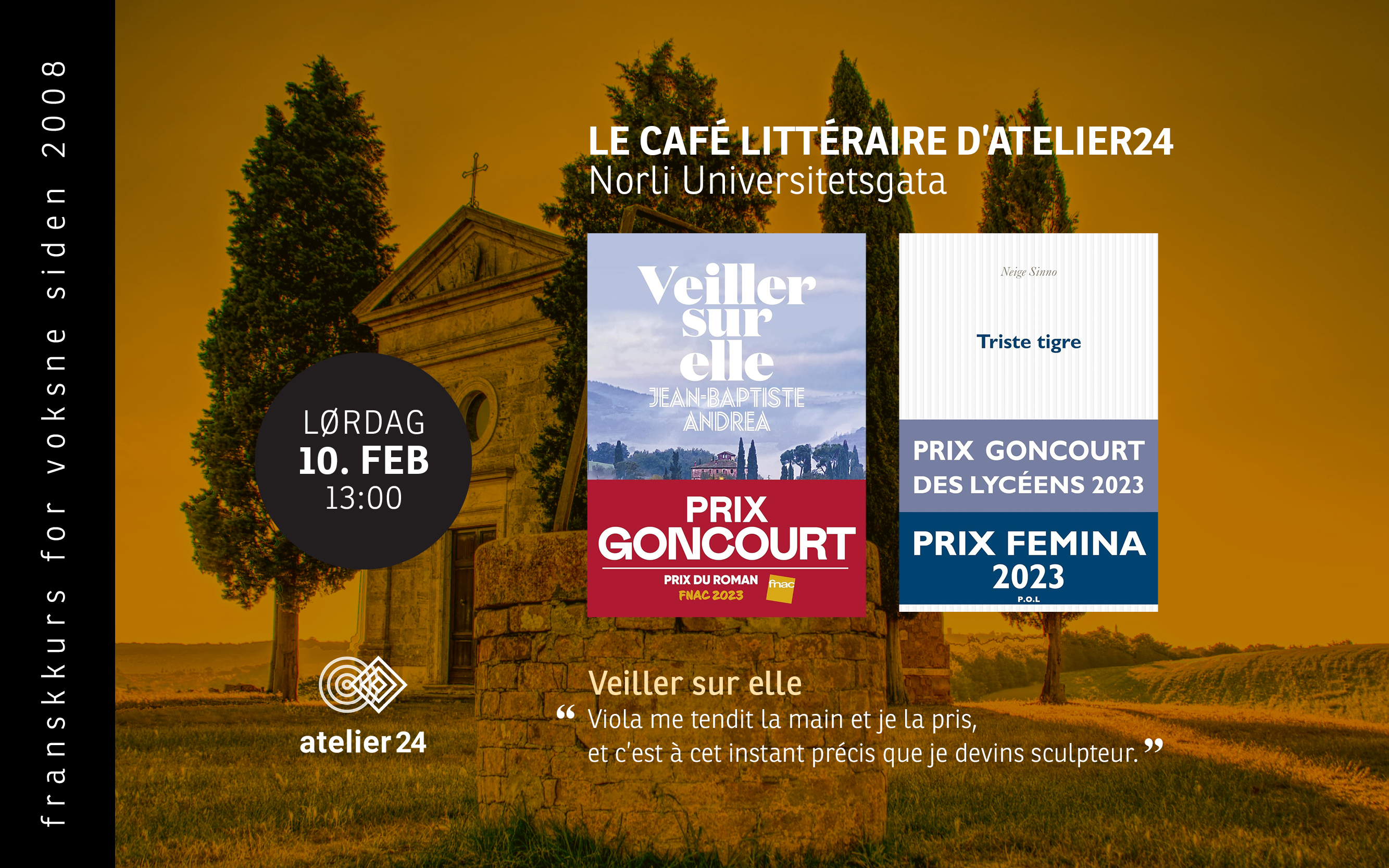 Café littéraire d'Atelier24, 10. februar 2024