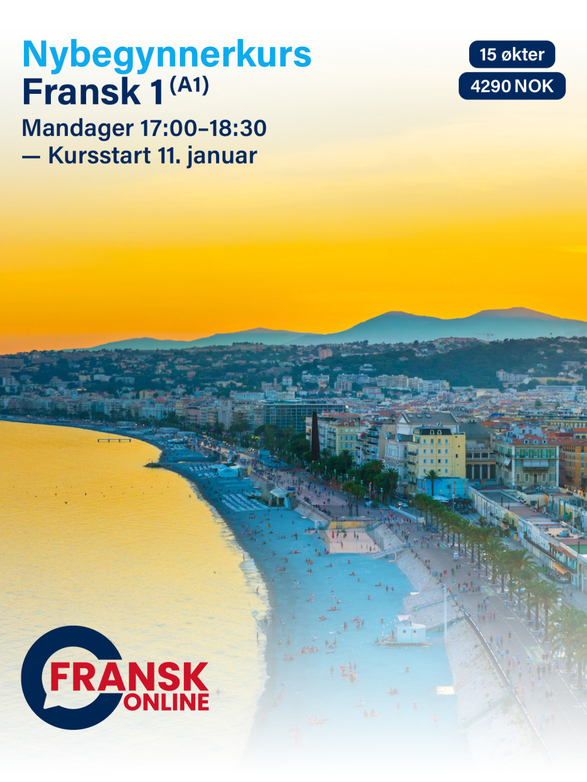 Franskonline, Fransk 1, våren 2027