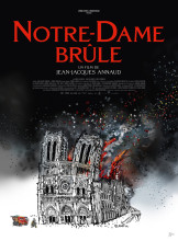 plakat til filmmen Notre-Dame i flammer